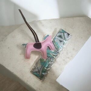 New pink horse purse accessory and twilly scarf h style birkin